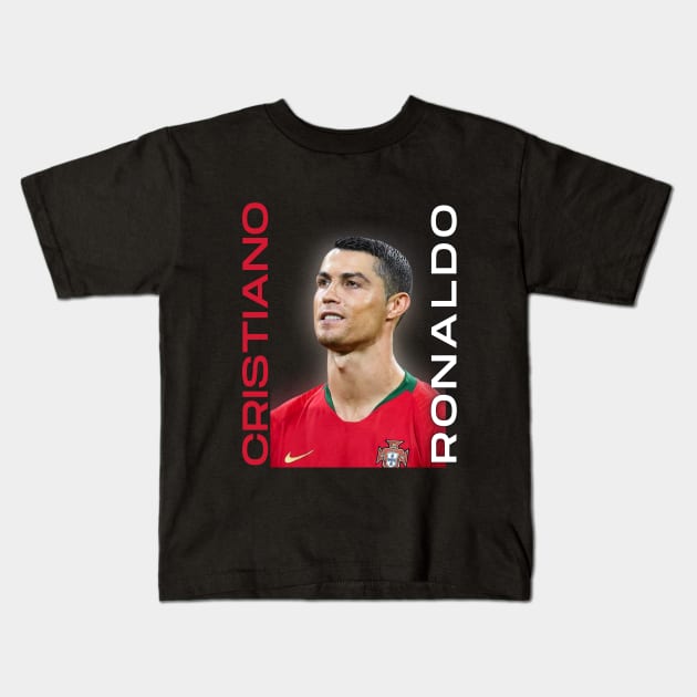 Cristiano Ronaldo Cr7 Kids T-Shirt by CreativeThink